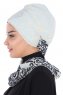 Regina - Marine Blå & Lyseblå Chiffon Instant Turban