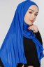 Seda Blå Jersey Hijab Sjal Ecardin 200214d
