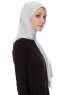 Seda - Lysegrå Jersey Hijab - Ecardin