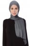 Seda - Mørkegrå Jersey Hijab - Ecardin