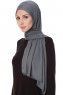 Seda - Mørkegrå Jersey Hijab - Ecardin