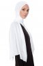Seda - Hvid Jersey Hijab - Ecardin