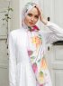 Yumna - Gammelrosa Mønstrede Hijab