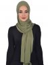 Sofia - Khaki Praktisk Bumuld Hijab