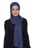 Sofia - Marine Blå Praktisk Bumuld Hijab