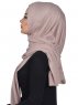 Sofia - Taupe Praktisk Bumuld Hijab