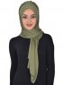 Tamara - Khaki Praktisk Bumuld Hijab