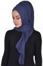 Tamara - Marine Blå Praktisk Bumuld Hijab