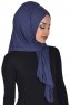 Tamara - Marine Blå Praktisk Bumuld Hijab
