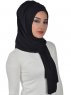 Tamara - Sort Praktisk Bumuld Hijab