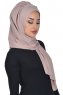 Tamara - Taupe Praktisk Bumuld Hijab