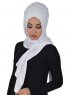 Tamara - Hvid Praktisk Bumuld Hijab