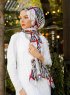 Amapola - Bordeaux Mønstrede Hijab - Sal Evi