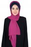 Vera - Marine Blå & Fuchsia Praktisk Chiffon Hijab