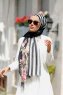 Vezna - Sort Mønstrede Hijab - Sal Evi
