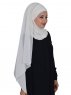 Viola Creme Chiffon Hijab Ayse Turban 325516-2