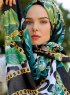 Yamileth - Grøn Mønstrede Hijab - Sal Evi