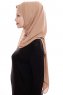 Yara - Gold Praktisk One Piece Crepe Hijab