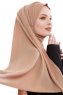 Yara - Gold Praktisk One Piece Crepe Hijab