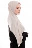 Yara - Lys Taupe Praktisk One Piece Crepe Hijab