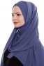 Yara - Royal Blue Praktisk One Piece Crepe Hijab