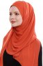 Yara - Ladrillo Praktisk One Piece Crepe Hijab