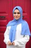 Zahra - Indigo Crepe Hijab - Mirach