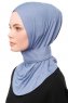 Zeliha - Indigo Praktisk Viskos Hijab