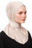Zeliha - Lys Taupe Praktisk Viskos Hijab