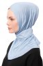 Zeliha - Lyseblå Praktisk Viskos Hijab