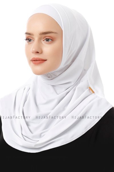Esma - Hvid Amira Hijab - Firdevs
