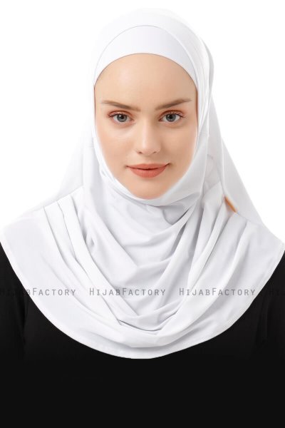 Esma - Hvid Amira Hijab - Firdevs