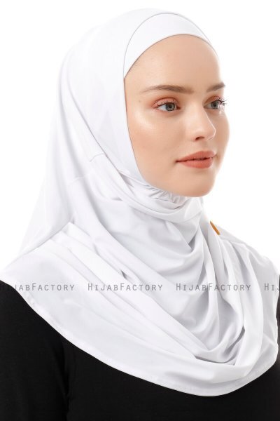 Esma - Hvid Amira Hijab - Firdevs