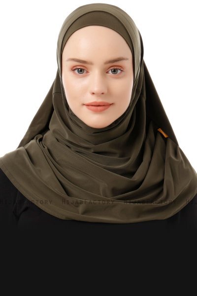 Esma - Khaki Amira Hijab - Firdevs