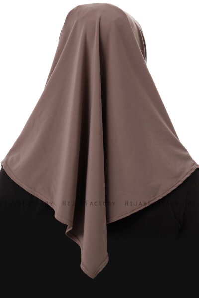 Esma - Mørk Taupe Amira Hijab - Firdevs