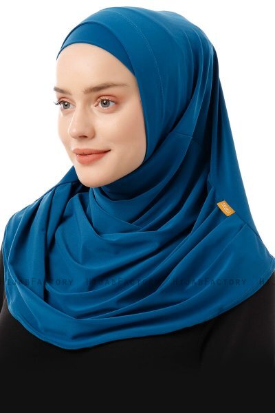 Esma - Petrolblå Amira Hijab - Firdevs