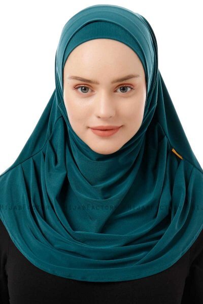 Esma - Mørkegrøn Amira Hijab - Firdevs