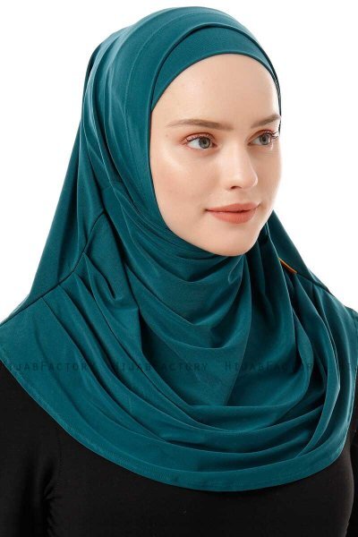Esma - Mørkegrøn Amira Hijab - Firdevs
