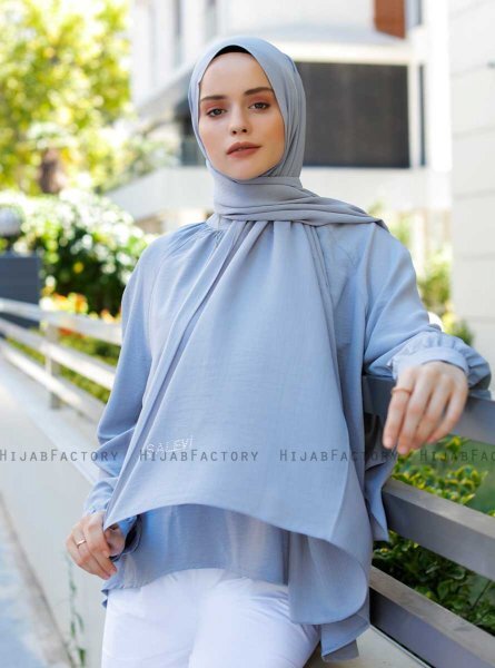 Emira - Lysegrå Hijab - Sal Evi