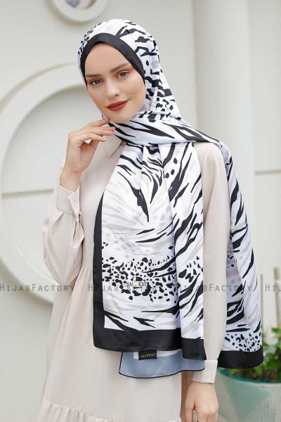 Whirlpool Mønstret Twill Hijab - Sal Evi