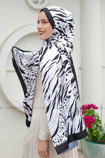 Whirlpool Mønstret Twill Hijab - Sal Evi