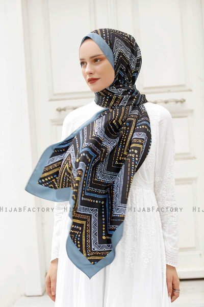 Ethnic Mønstret Twill Hijab - Sal Evi