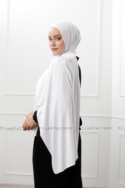 Sibel - Hvid Jersey Hijab