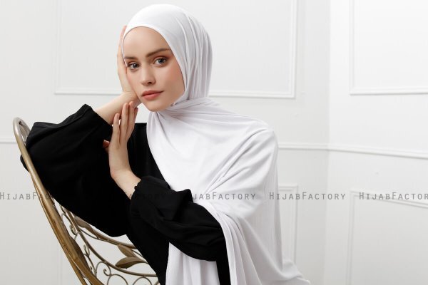 Sibel - Hvid Jersey Hijab