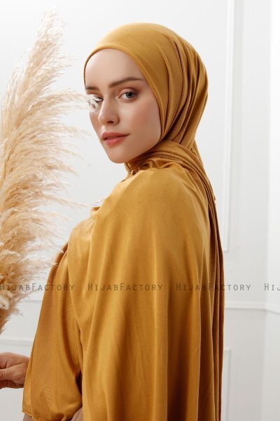 Sibel - Sennepsgul Jersey Hijab