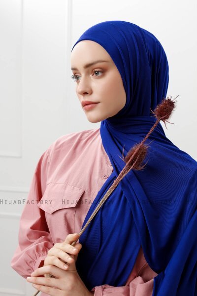 Sibel - Blå Jersey Hijab