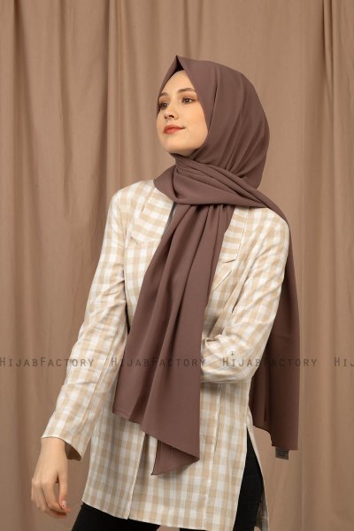 Yildiz - Caffè Mocha Crepe Chiffon Hijab