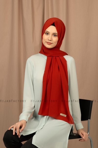 Yildiz - Murstensrød Crepe Chiffon Hijab