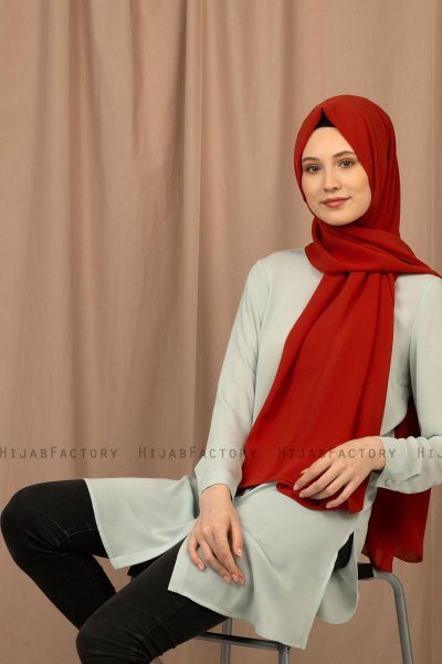Yildiz - Murstensrød Crepe Chiffon Hijab