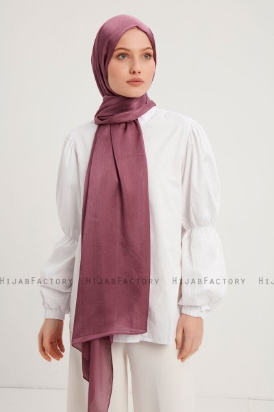 Berrak - Mørkrosa Janjanli Hijab